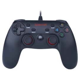 Controle Redragon Saturn Usb 2.0 Pc Ps3 Preto E Vermelho G807