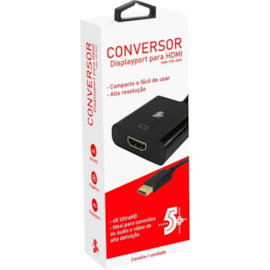 Conversor 5+ Displayport Macho X Hdmi Femea 075-0829