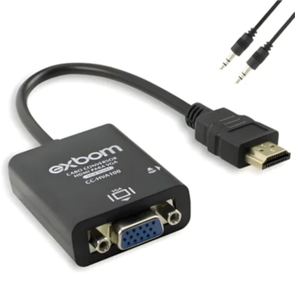 Conversor Hdmi Para Vga Exbom Com Audio Cc-Hva60