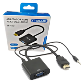 Conversor Hdmi Para Vga It-blue Com Audio Le-4121