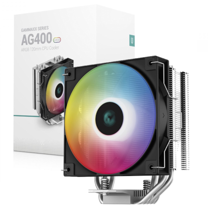Cooler Deepcool Gammaxx Series Ag400 Argb 120mm Intel-amd Preto R-ag400-bkanmc-g-1