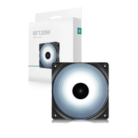 Cooler Fan Deepcool Rf120 Led Branco 120mm Preto Dp-fled-rf120-wh