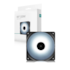 Cooler Fan Deepcool Rf120 Led Branco 120mm Preto Dp-fled-rf120-wh