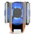 Cooler Gamdias Boreas E1-410 Blue 120mm Led Azul Intel-amd Boreas E1-410-blue