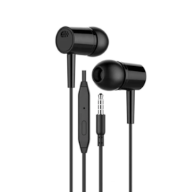 Fone De Ouvido Earphones D21 Stereo Preto