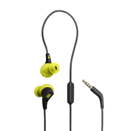 Fone De Ouvido Jbl Endurance Run 3 3.5Mm Com Microfone Preto E Verde Jblendurrun3Blkl
