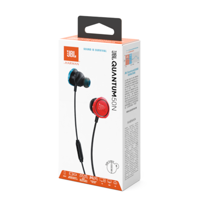 Fone De Ouvido Jbl Quantum 50N 3.5Mm Com Microfone Preto Jblqtum50N