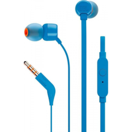 Fone De Ouvido Jbl Tune 110 3.5Mm Com Microfone Azul Jblt110Blu