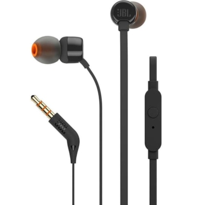Fone De Ouvido Jbl Tune 110 Preto Jblt110blkame