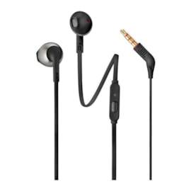 Fone De Ouvido Jbl Tune 205 Com Microfone Preto T205blk