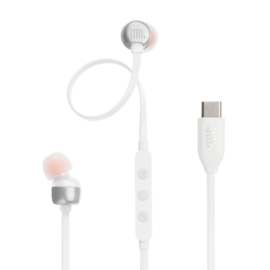 Fone De Ouvido Jbl Tune 310C Usb-C 3.5Mm Com Microfone Branco Jblt310Cwht
