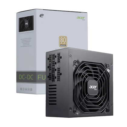 Fonte Acer Ac550 550w 80 Plus Bronze Atx Modular Pfc Ativo Preto Ac550-black