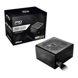 Fonte Asrock Pro Series Pro-850G Atx 3.1 850W Pcie 5.1 Pfc Ativo 80 Plus Gold Preto 90-Uxr085-Gnbaa2
