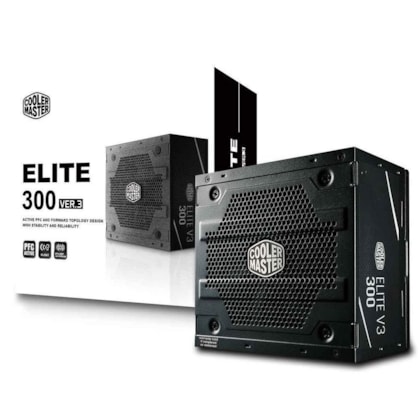 Fonte Cooler Master 300w Atx Elite V3 Pfc Ativo Mpw-3001-acaan1-wo