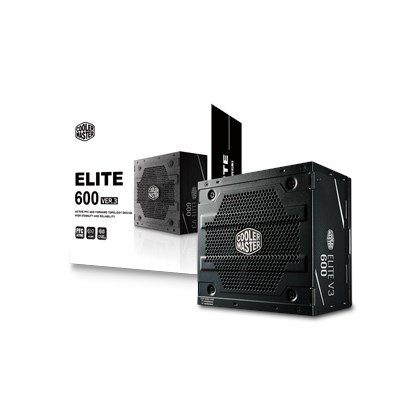 Fonte Cooler Master 600w Elite V3 Mpw-6001-acaan1-wo