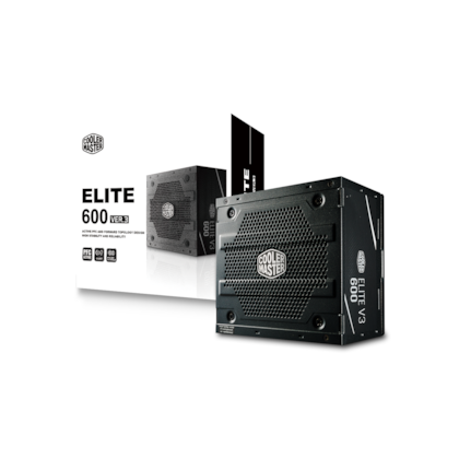 Fonte Cooler Master 600w Elite V3 Mpw-6001-acaan1-wo