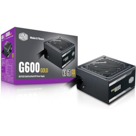 Fonte Cooler Master 600w G600 Atx Pfc Ativo 80 Plus Gold Com Cabo Preto Mpw-6001-acaag-br