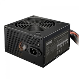 Fonte Cooler Master Elite Nex N600 Atx 600w Pfc Ativo Com Cabo De Forca Preto Mpw-6001-acan-bbr