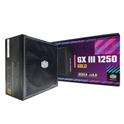 Fonte Cooler Master Gx Iii Gold 1250 Atx 3.0 1250w Pcie 5.0 Full Modular Pfc Ativo 80 Plus Gold Preto Mpx-c503-afag-bwo
