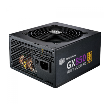 Fonte Cooler Master Gx850 Gold 850w Atx Full Modular Pcf Ativo 80 Plus Gold Sem Cabo Preta Mpe-8501-afaag-w1