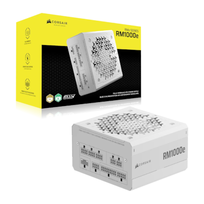 Fonte Corsair Rme Series Atx 3.1 1000W Pcie 5.1 Full Modular Pfc Ativo 80 Plus Gold Branco Cp-9020294-Br