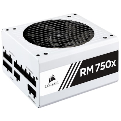 Fonte Corsair Rmx 750w  Branca 80plus Gold Modular Atx12v Pfc Cp-9020187-ww