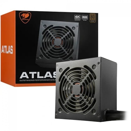 Fonte Cougar Atlas Atx 750W Pfc Ativo 80 Plus Bronze 31At075003P01