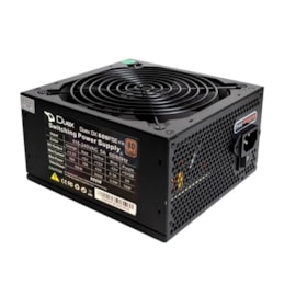 Fonte Duex Dx-600fse++ Atx 600w Full Modular 80 Plus Bronze Pfc Ativo Com Cabo De Forca Preto