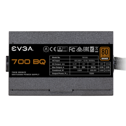 FONTE EVGA 700W ATX BQ SEMI MODULAR 80 PLUS BRONZE 110-BQ-0700-V1