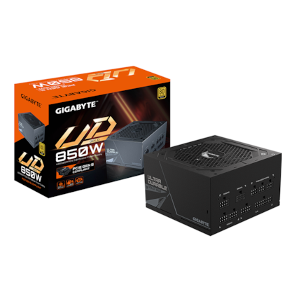 Fonte Gigabyte Ud850gm Atx 3.0 850w Pcie 5.0 Pfc Ativo 80 Plus Gold Gp-ud850gm Pg5