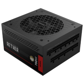 Fonte Pcyes Aether Atx 3.1 Pcie 5.0 750w Full Modular Pfc Ativo Cybenetics Gold Preto 750wfmg