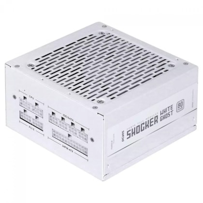 Fonte Pcyes Shocker 600W White Ghost Full Modular Pfc Ativo 80 Plus Branco Pf600Shwg
