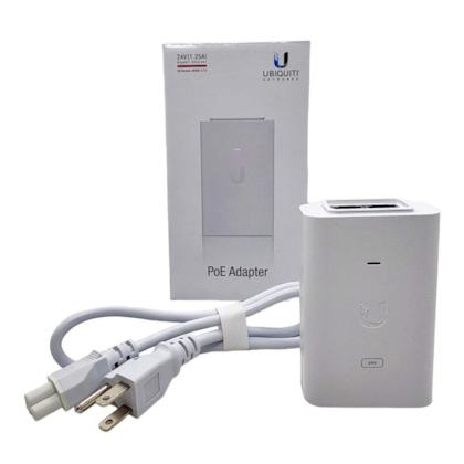 Fonte Poe+ Ubiquiti Poe Injector Unifi 24vdc 30w 1.25amp Gigabit Poe-24-30w-g-wh-br