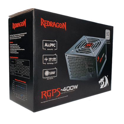 Fonte Redragon 400w 80 Plus White Sem Cabo Gc-ps012