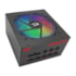 Fonte Redragon 750w 80 Plus Gold Modular Pfc Ativo Bivolt Rgb Preto Gc-ps006-1