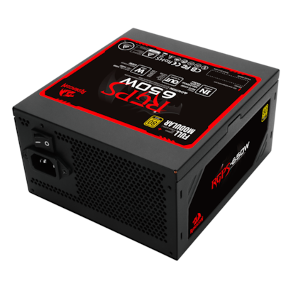 Fonte Redragon Rgps-650W Atx 650W Full Modular Pfc Ativo 80 Plus Gold