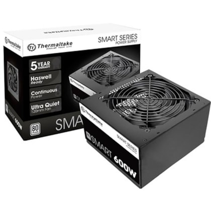 FONTE THERMALTAKE 600W SMART POWER 80 PLUS SPD-0600NPCWBZ-W