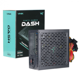 Fonte Vinik Gamer Dash Atx 350w Sem Cabo De Forca Preto Vfg350wpv2