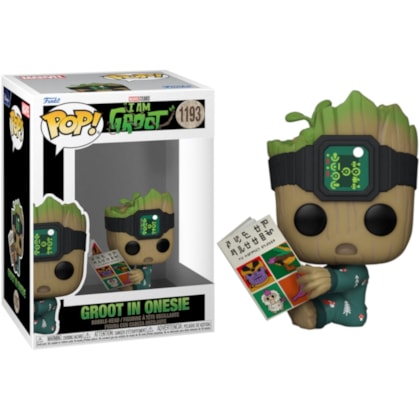 Funko Pop! Marvel: I Am Groot De Macacao Com Livro 1193