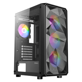 Gabinete Antec Ax83 Rgb Extreme Atx Mid Tower Lateral De Vidro Temperado Usb 3.0 Com 6 Fans Preto 0-761345-10042-7