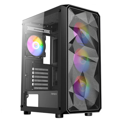 Gabinete Antec Ax83 Rgb Extreme Atx Mid Tower Lateral De Vidro Temperado Usb 3.0 Com 6 Fans Preto 0-761345-10042-7