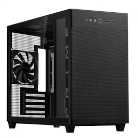 Gabinete Asus Prime Ap201 Case Glass Mini Tower Micro-atx Lateral Em Vidro Temperado Preto 90dc00g0-b30010
