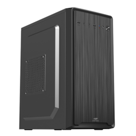 Gabinete C3tech Mt-33bk Mid Tower Micro Atx Com Fonte 200w Sem Cabo Preto