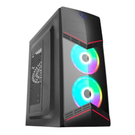 Gabinete C3tech Mt-g90bk Atx Mid Tower Preto Usb 2.0 Sem Fan