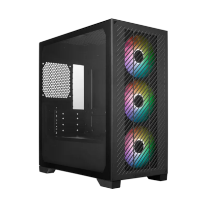 Gabinete Cooler Master Elite 301 Matx Mini Tower Usb Tipo-c Lateral De Vidro Temperado Preto E301-kgnn-s00