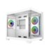 Gabinete Cooler Master Elite 481 Wood Matx Mini Tower Lateral De Vidro Temperado Usb Tipo C Branco E481-Whnn-S00