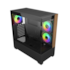 Gabinete Cooler Master Elite 690 Wood Atx Mid Tower Lateral De Vidro Temperado Usb Tipo C Preto E690-Khnn-S00
