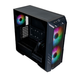 Gabinete Cooler Master Haf 500 Eatx Mid Tower Lateral De Vidro Temperado Preto H500-kgnn-s00