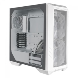 Gabinete Cooler Master Haf 500 Eatx Mid Tower Lateral De Vidro Temperado Usb Tipo C Branco H500-Wgnn-S00
