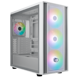 Gabinete Cooler Master Masterbox 600 Eatx Mid Tower Lateral De Vidro Temperado Usb Tipo C Branco Mb600-Wgnn-S00